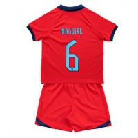 England Harry Maguire #6 Auswärts Trikotsatz Kinder WM 2022 Kurzarm (+ Kurze Hosen)